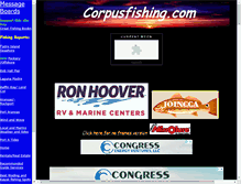 Tablet Screenshot of corpusfishing.com